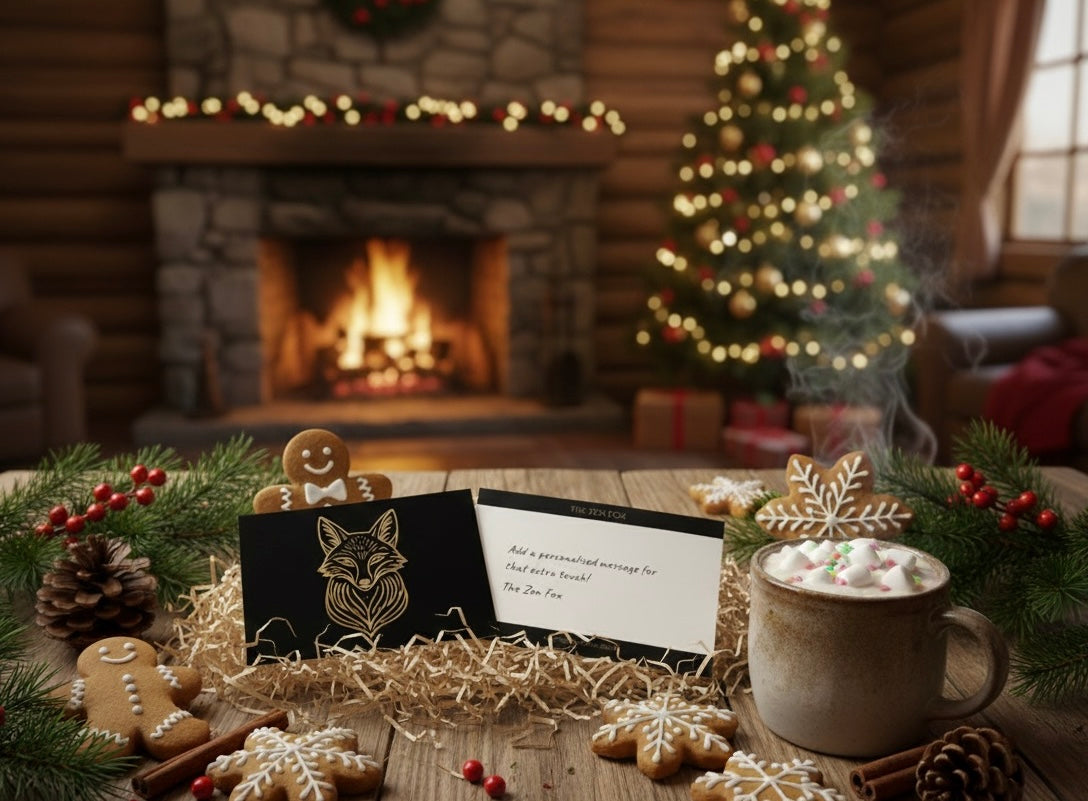 White Cocoa & Christmas Cookies Christmas Candle Gift Set