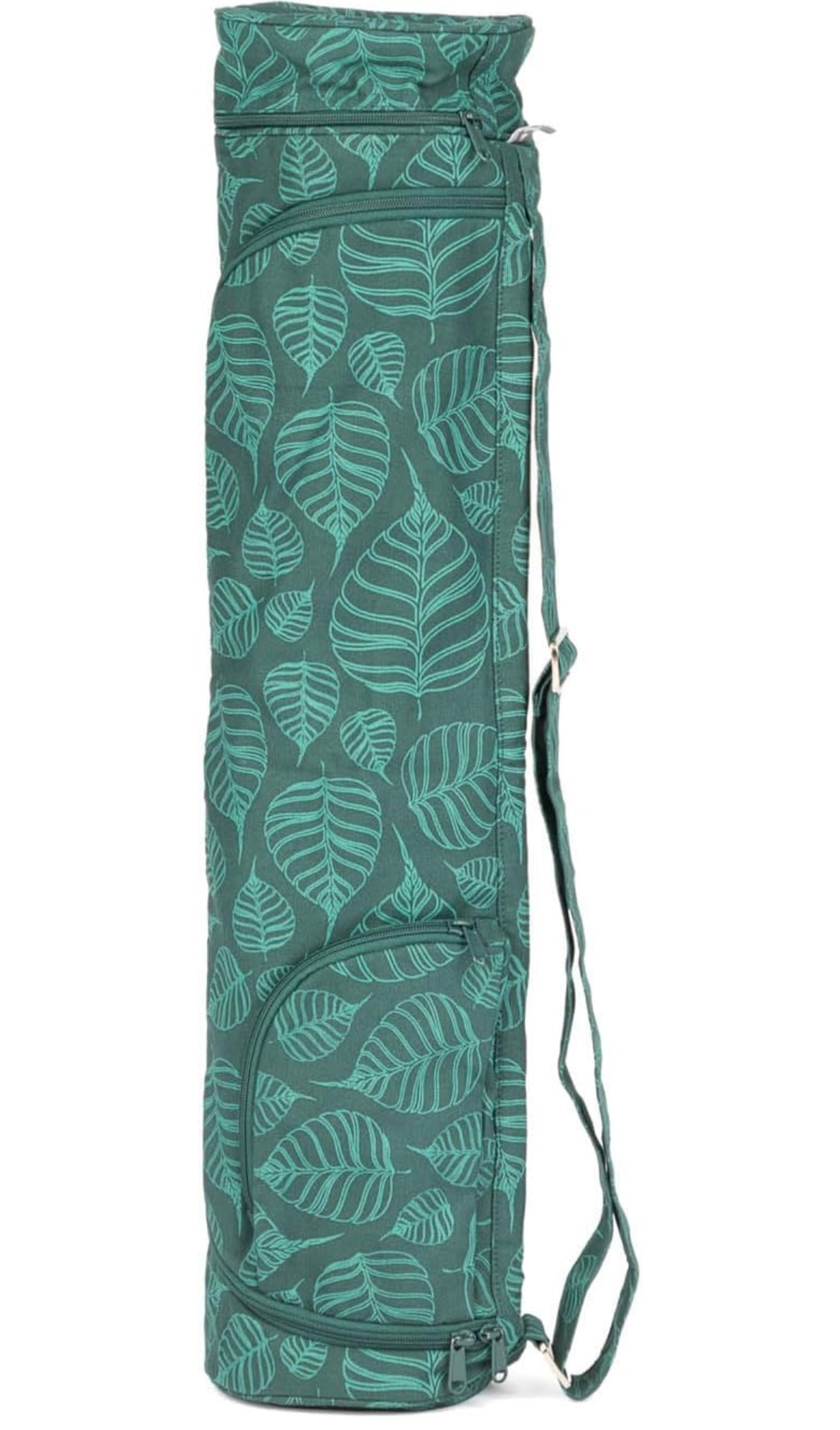 Maharaja Collection: Asana Bag Cotton | 70 cm | Bodhi Leaves, deep green | Yoga Bag