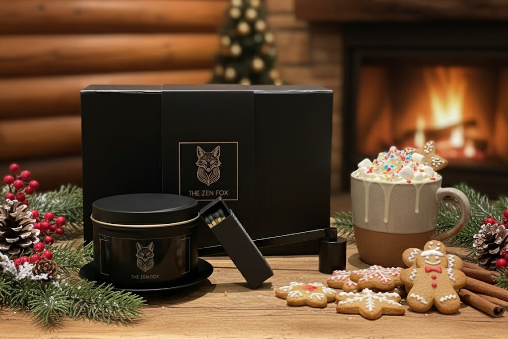Gingerbread Christmas Candle Gift Set