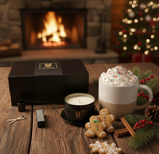 White Cocoa & Christmas Cookies Christmas Candle Gift Set