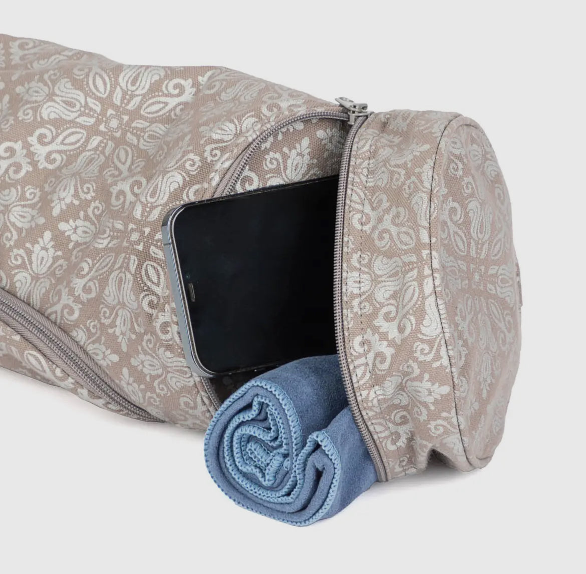 Maharaja Collection: Asana Bag Cotton   | 70 cm | Raja, silver | Yoga Bag