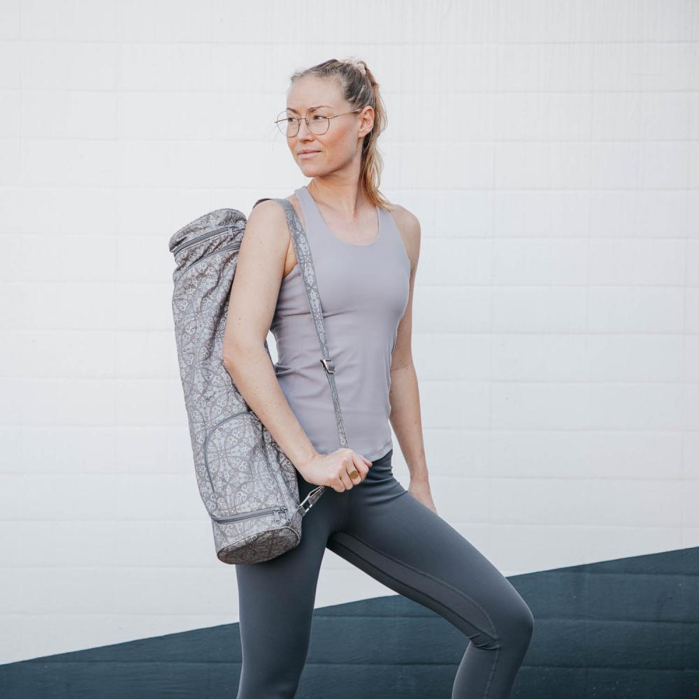 Maharaja Collection: Asana Bag Cotton   | 70 cm | Raja, silver | Yoga Bag